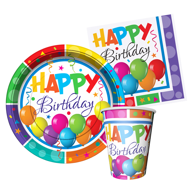 Multicolour Happy Birthday Parti Seti